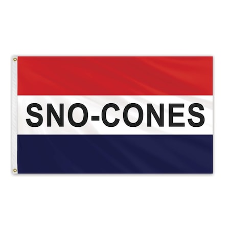Global Flags Unlimited Sno-Cones Message Flag 3'x5' Standard Flag 204891